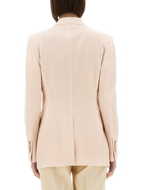 Tom Ford Women's Single Breasted Wool Jacket Blue, view 3