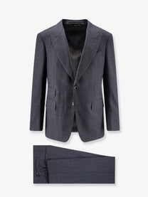 Tom Ford Men's Single Breasted Wool Suit Grey