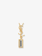 Saint Laurent Women's Single Cassandre Brass Earring Gold