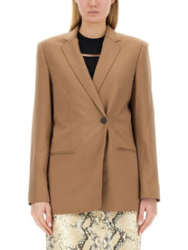 Helmut Lang Women's Single Double Breasted Blazer Beige