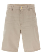 Carhartt Wip Single Knee Bermuda Shorts Beige