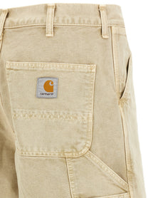 Carhartt Wip Single Knee Bermuda Shorts Beige