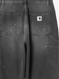 Carhartt Wip Women's Single Knee Black Denim Jeans Black