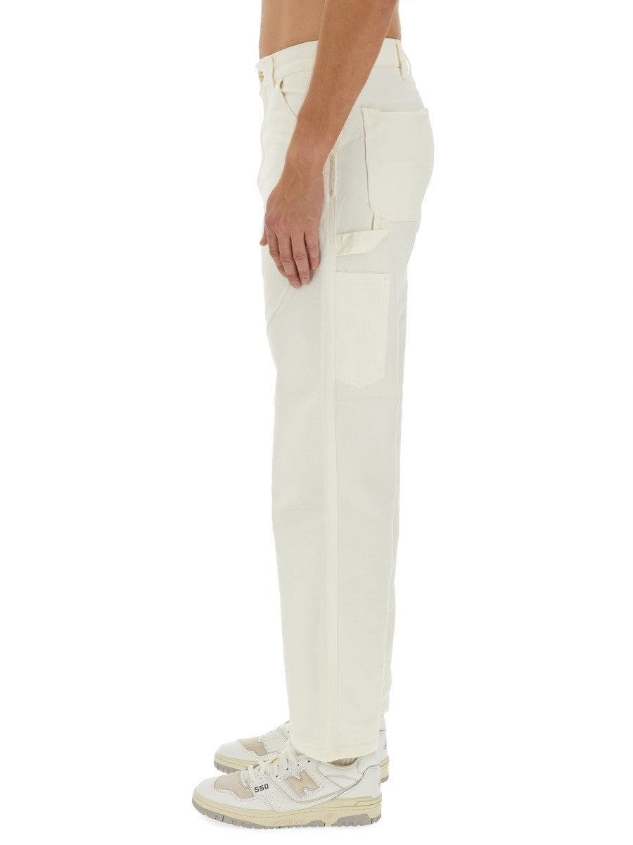 Carhartt Wip Men's Single Knee Pants White
