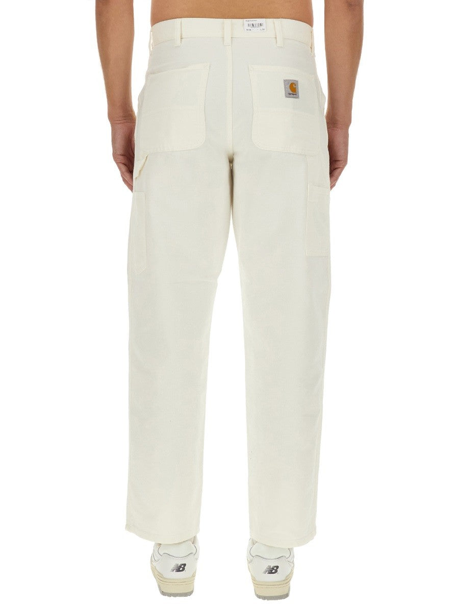 Carhartt Wip Men's Single Knee Pants White