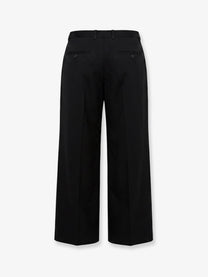 Toteme Women's Single Pleat Cotton Trousers Black