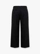 Toteme Women's Single Pleat Cotton Trousers Black