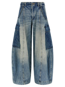 R13 Siouxsie Field Cargo Jeans Blue