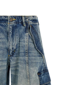 R13 Siouxsie Field Cargo Jeans Blue