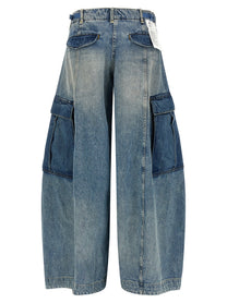 R13 Siouxsie Field Cargo Jeans Blue
