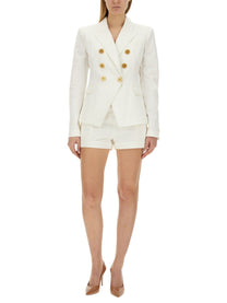 Balmain Women's Six Button Jacket White