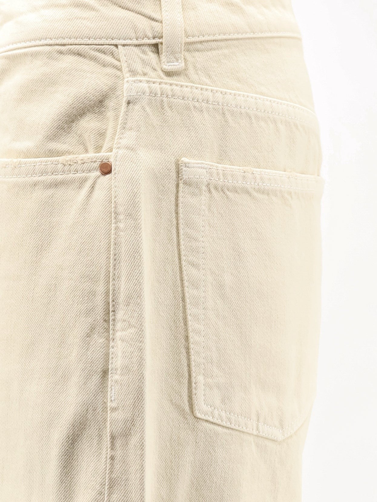 3x1 Women's Skater Duo Canvas Trousers White