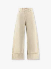3x1 Women's Skater Duo Canvas Trousers White