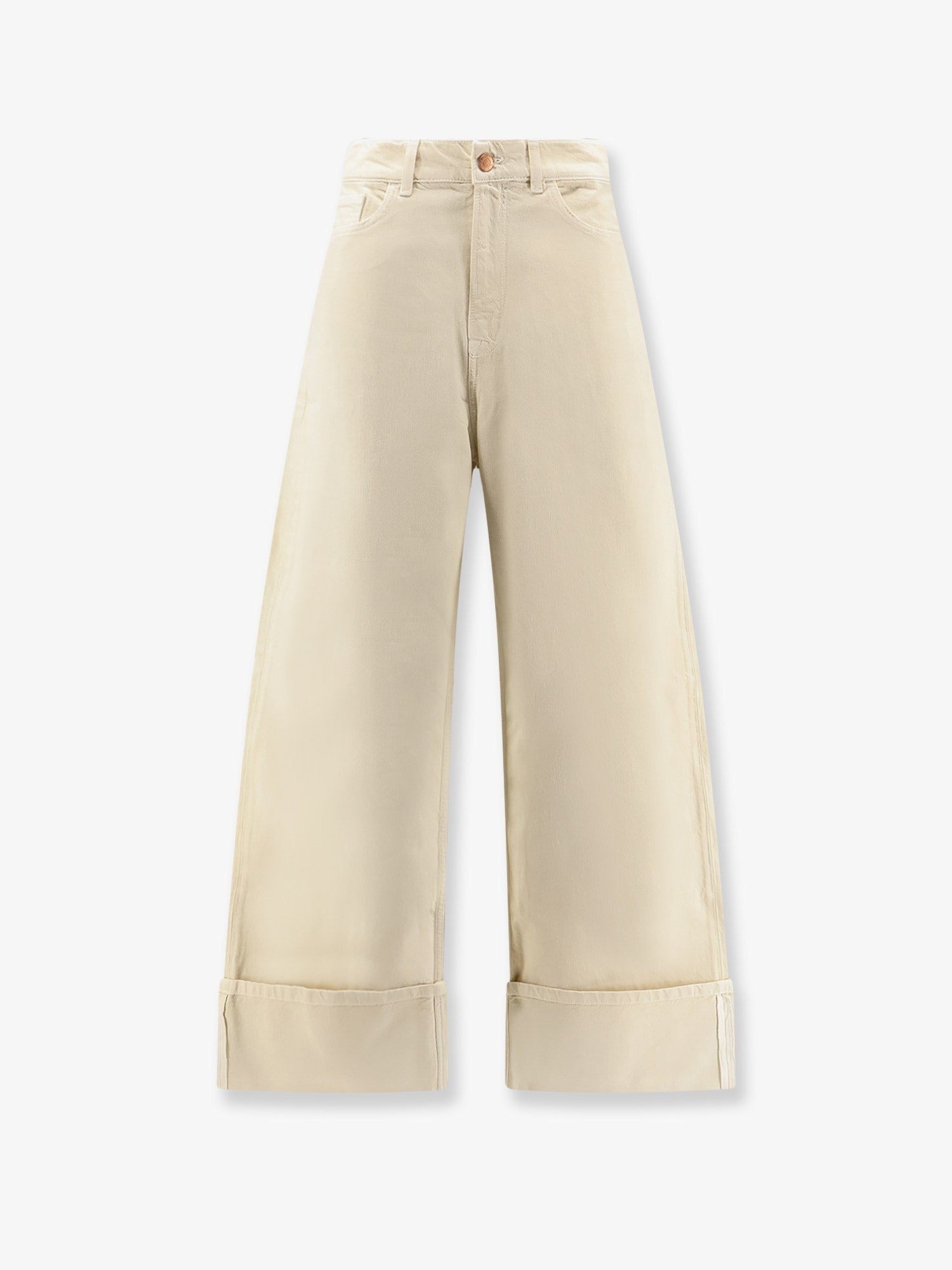 3x1 Women's Skater Duo Canvas Trousers White