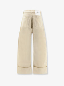 3x1 Women's Skater Duo Canvas Trousers White