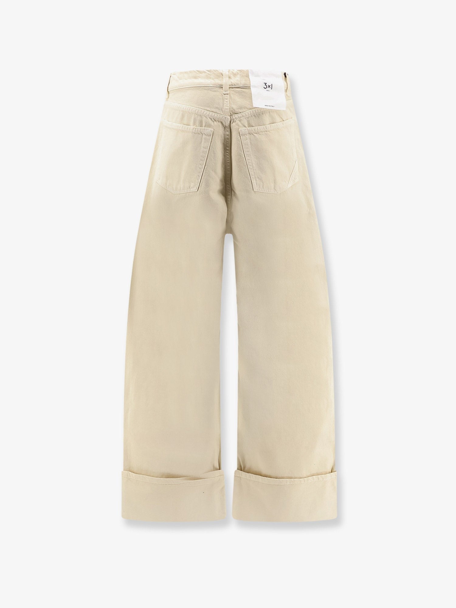 3x1 Women's Skater Duo Canvas Trousers White