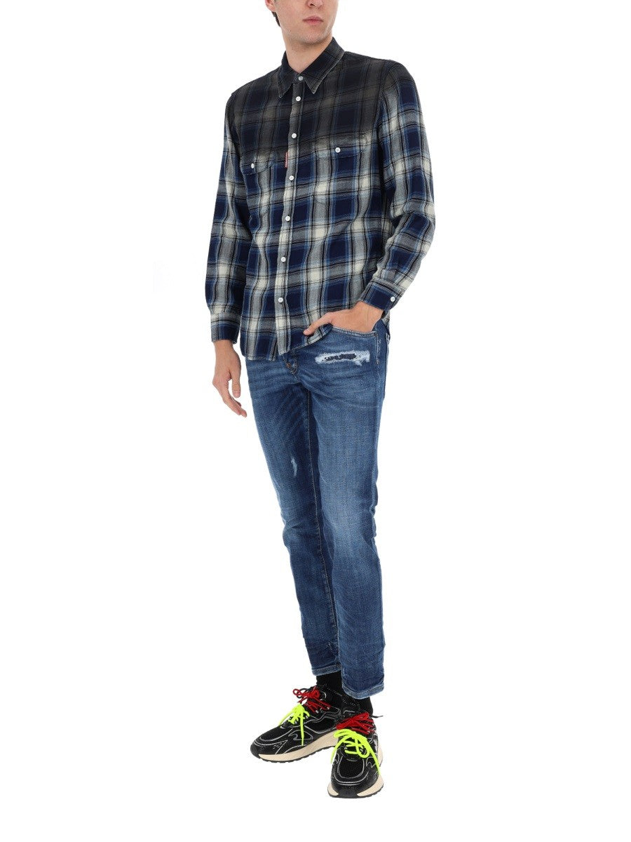Dsquared2 Men's Skater Jeans Blue