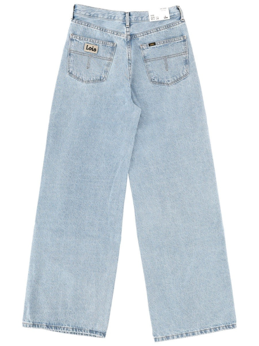 Lois Women's Skater Loose Jeans Blue Lois