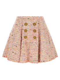 Balmain Skater Skirt Blue