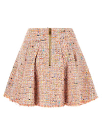 Balmain Skater Skirt Blue