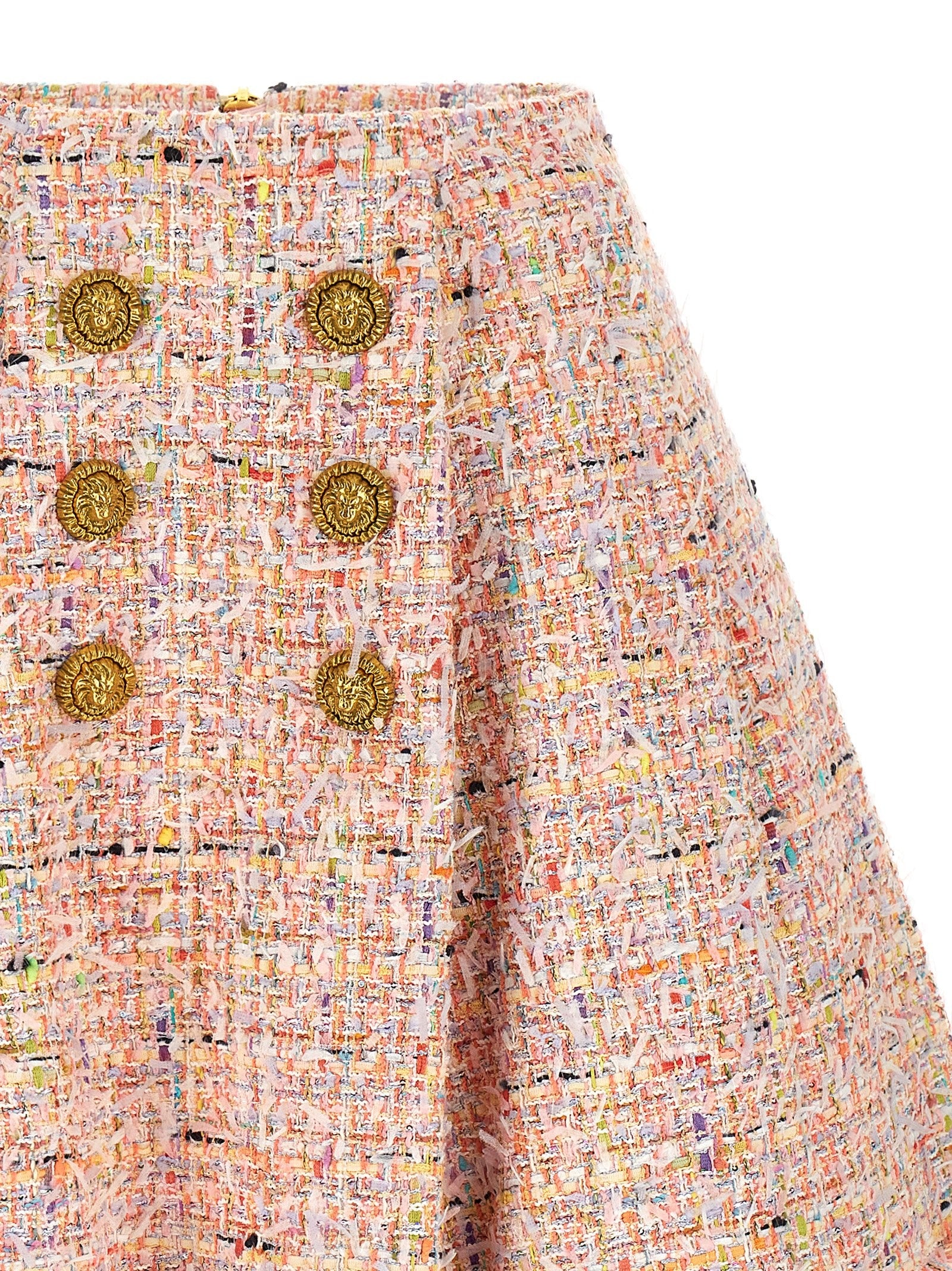 Balmain Skater Skirt Blue