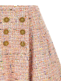Balmain Skater Skirt Blue