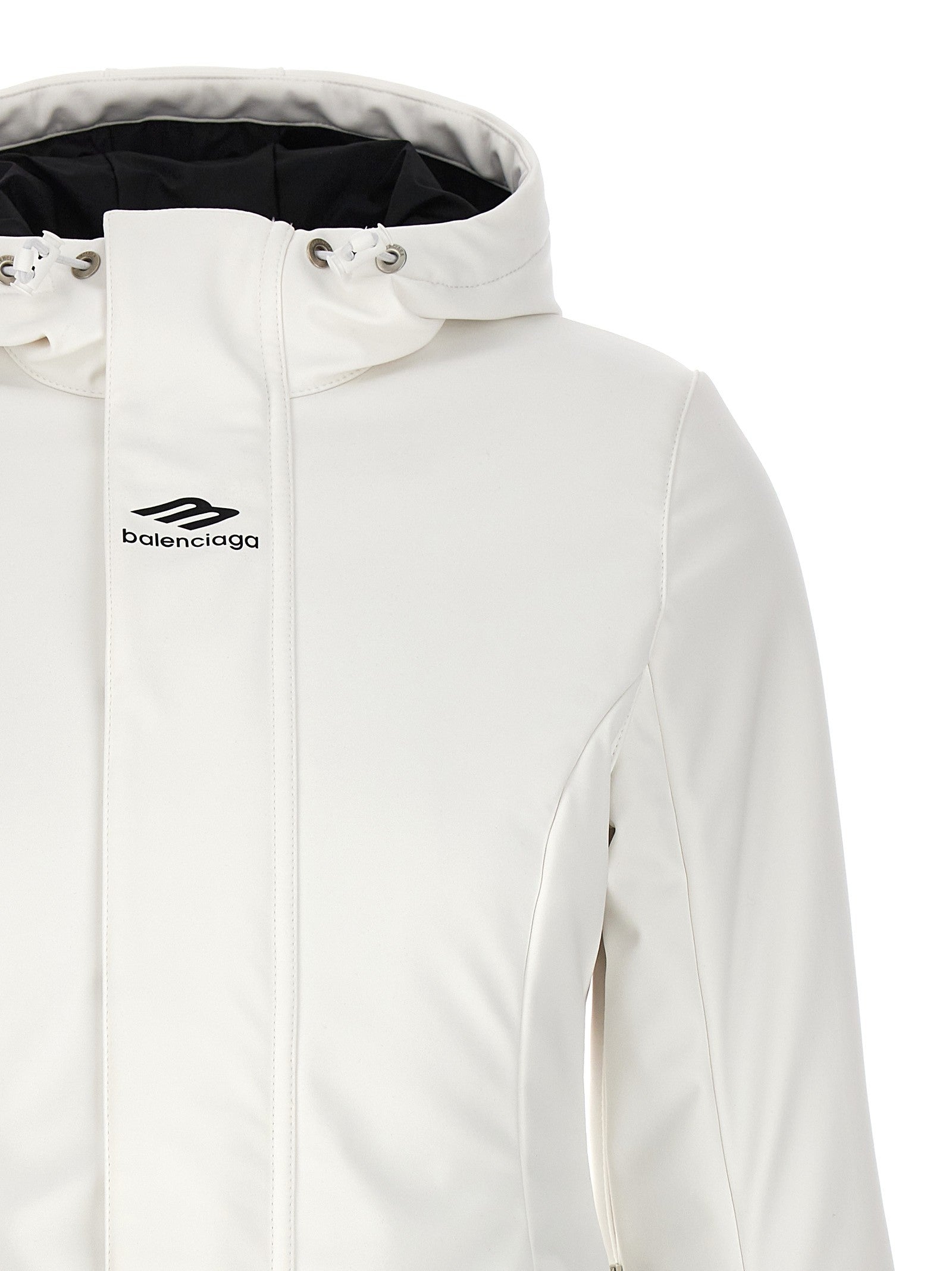 Balenciaga Ski Hourglass 3B Sports Icon Parka White