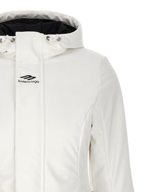 Balenciaga Ski Hourglass 3B Sports Icon Parka White