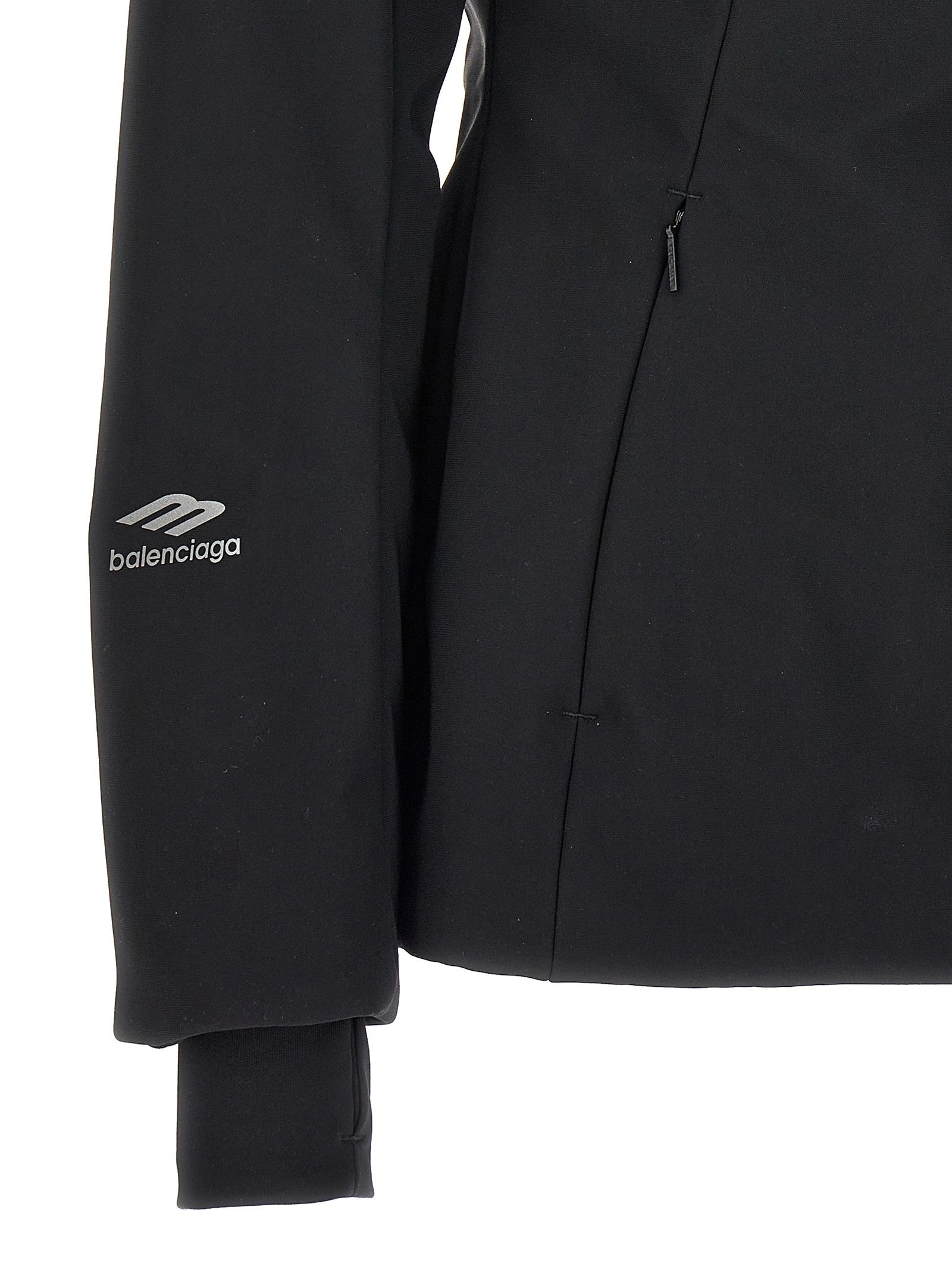 Balenciaga Ski Hourglass 3B Sports Icon Parka Black