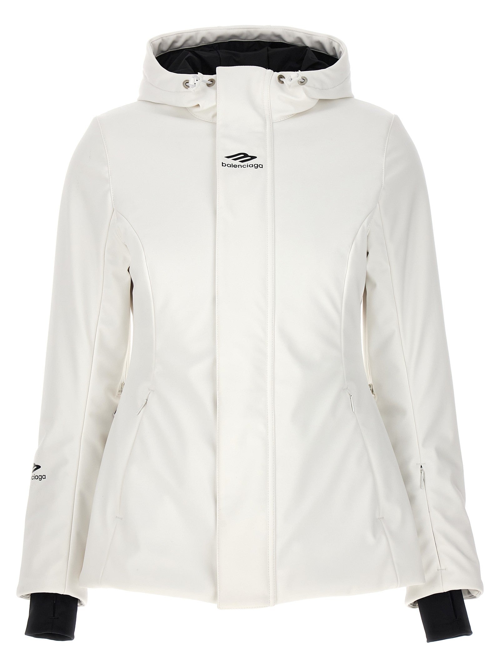 Balenciaga Ski Hourglass 3B Sports Icon Parka White