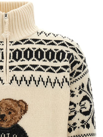 Polo Ralph Lauren Ski Polo Bear Sweater White