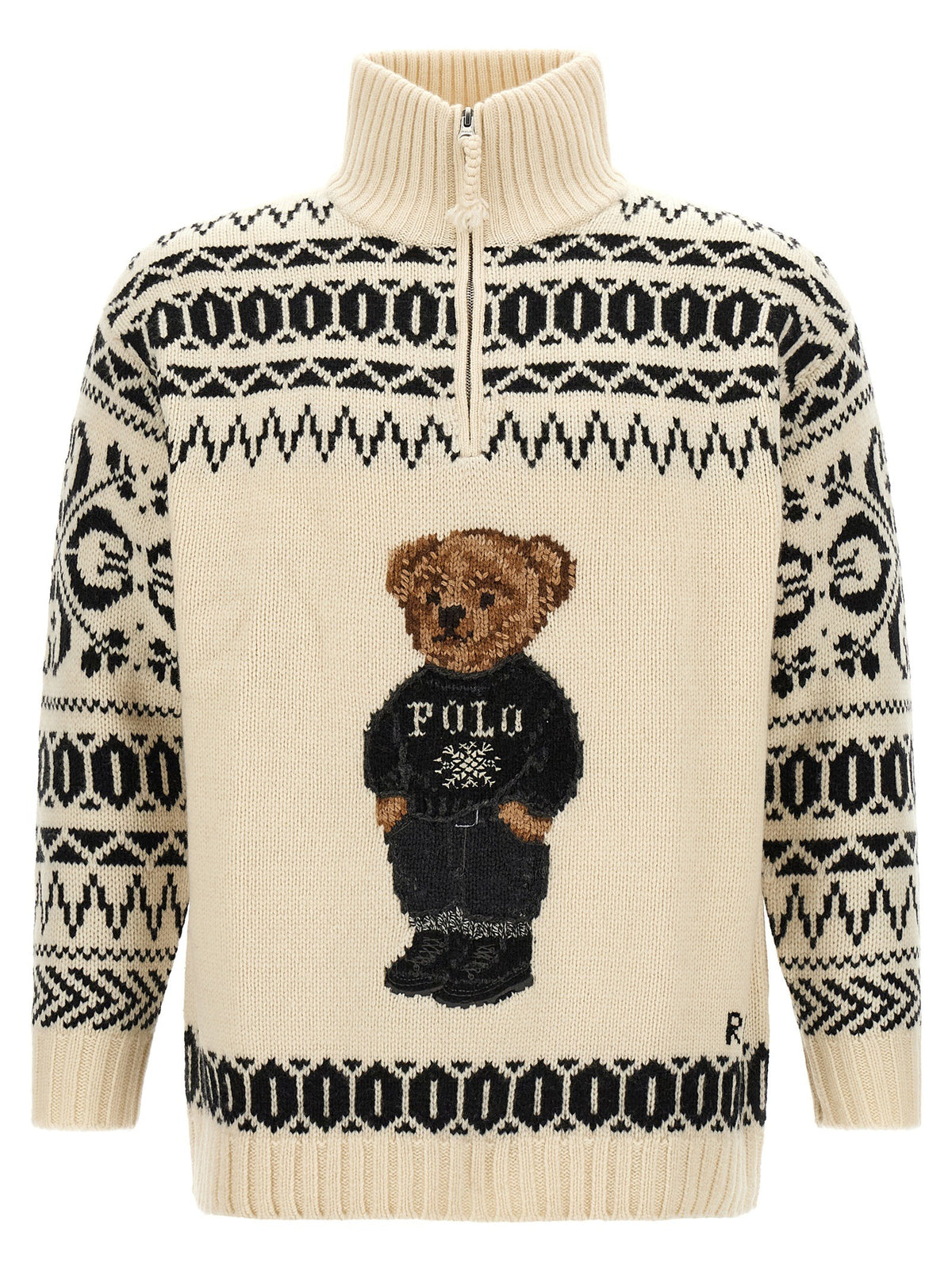 Polo Ralph Lauren Ski Polo Bear Sweater White