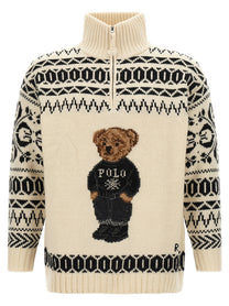 Polo Ralph Lauren Ski Polo Bear Sweater White