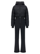 Yves Salomon Ski Suit Hood Lined Black