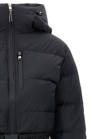 Yves Salomon Ski Suit Hood Lined Black