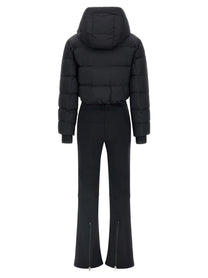 Yves Salomon Ski Suit Hood Lined Black