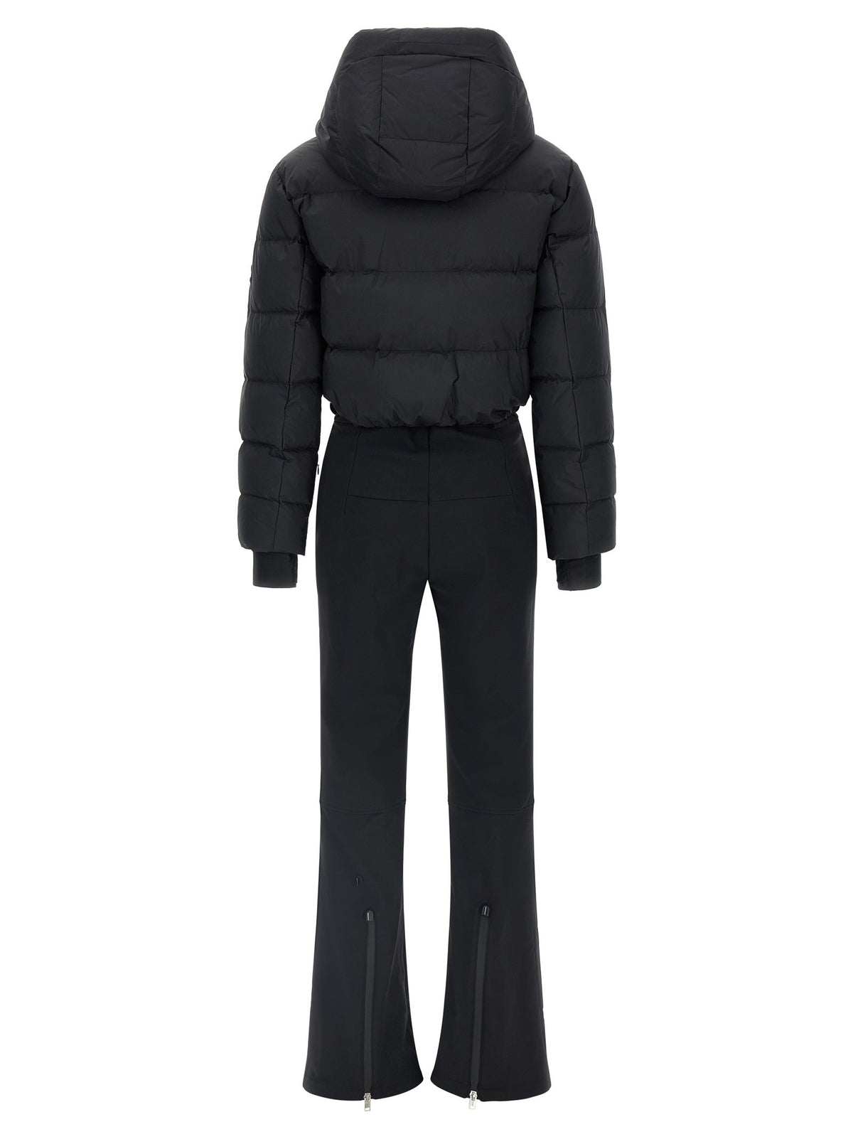 Yves Salomon Ski Suit Hood Lined Black, view 2