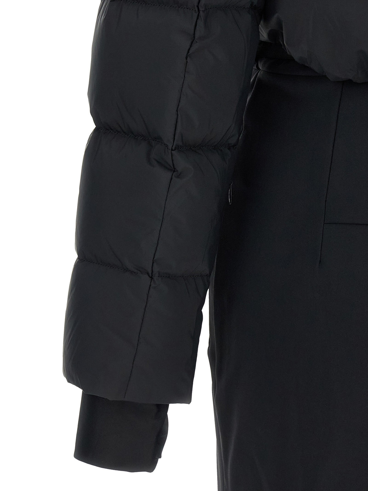 Yves Salomon Ski Suit Hood Lined Black, view 5