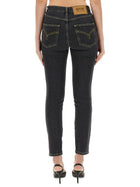 Moschino Jeans Women's Skinny Fit Jeans Black, view 4