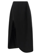 Jil Sander Skirt Slit Skirt Black