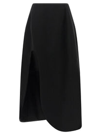 Jil Sander Skirt Slit Skirt Black