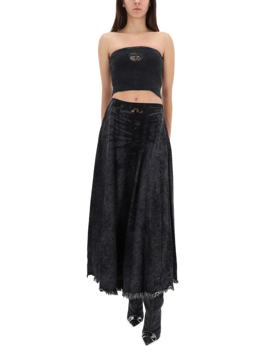 Diesel Women's Skirt DE Hannie Fsh Black Diesel