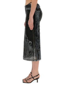 Diesel Women's Skirt DE Pra FSE1 Black Diesel