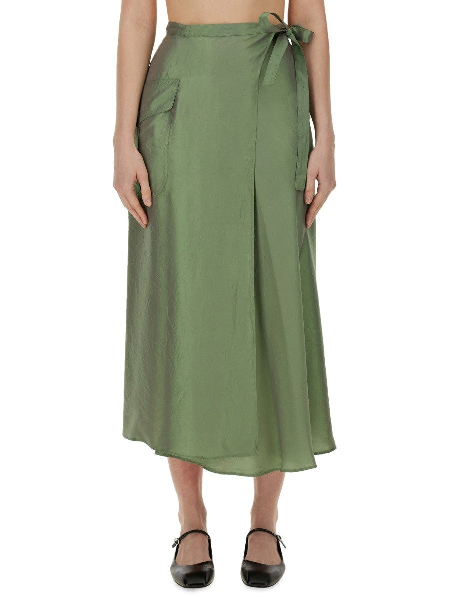 ASPESI Women's Skirt Green ASPESI