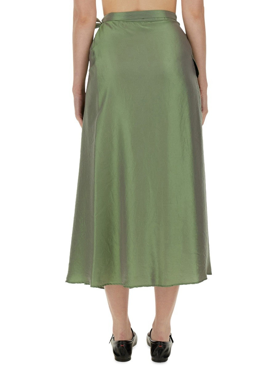 ASPESI Women's Skirt Green ASPESI