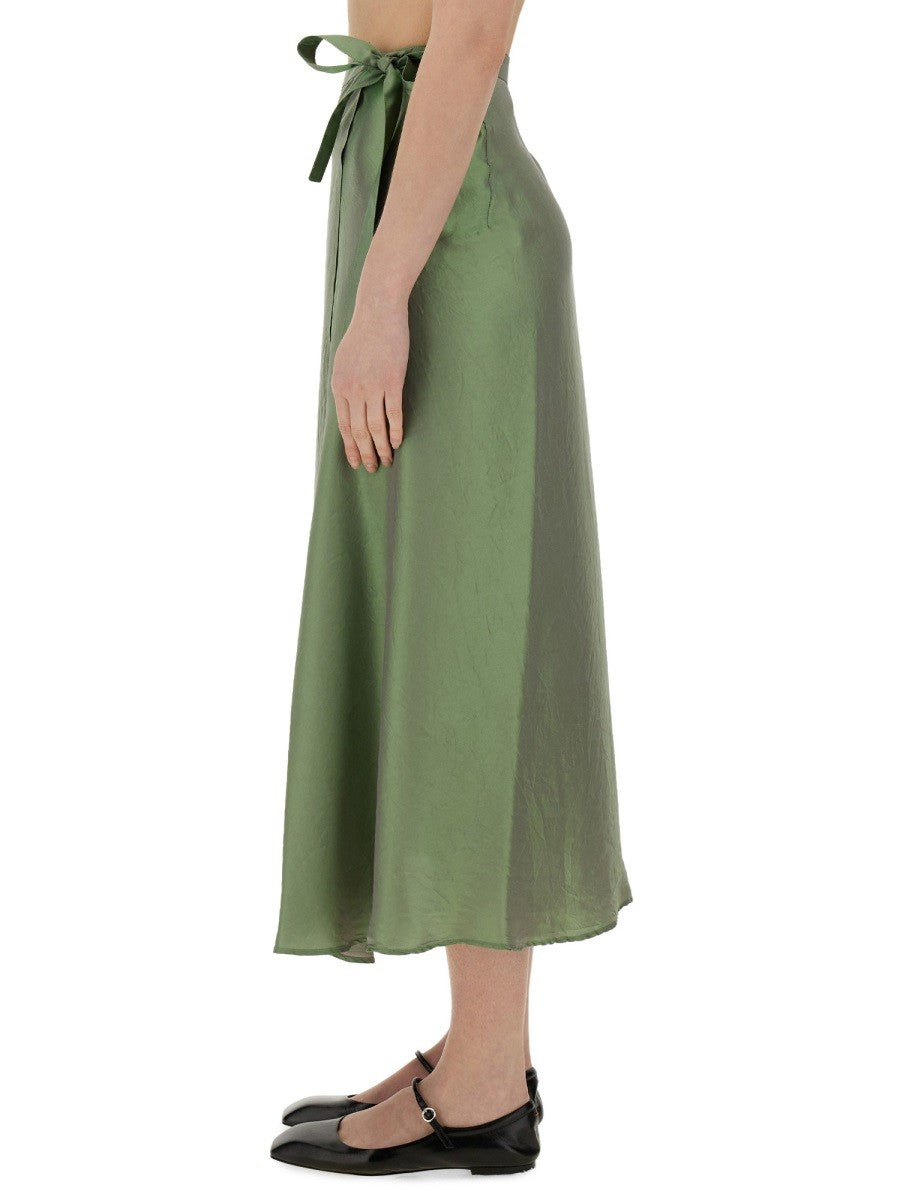 ASPESI Women's Skirt Green ASPESI