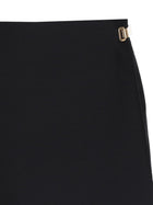 Balenciaga Women's Twill Wool Skort Black, view 3