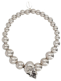 Alexander McQueen Men's Skull Bracelet Silver