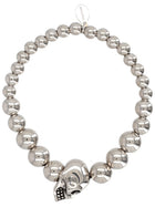 Alexander McQueen Men's Skull Bracelet Silver