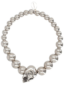 Alexander McQueen Men's Skull Bracelet Silver